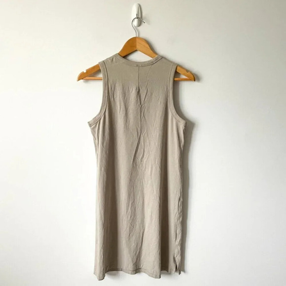 Lululemon Classic Fit Cotton Blend Sleeveless Dress Beige Raw Linen Size 4 - Picture 7 of 8
